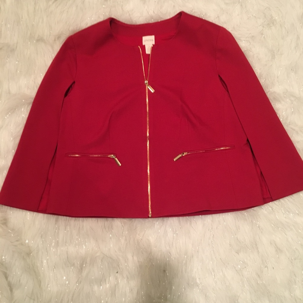 CHICO’S - Ponte Cape SS Jacket - Picture 3 of 8